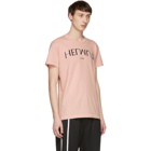 Helmut Lang Pink Logo Hack Little T-Shirt