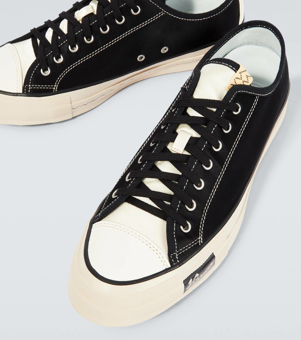 Visvim Skagway Lo satin-paneled sneakers