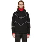 Givenchy Black Contrast Piping Hoodie