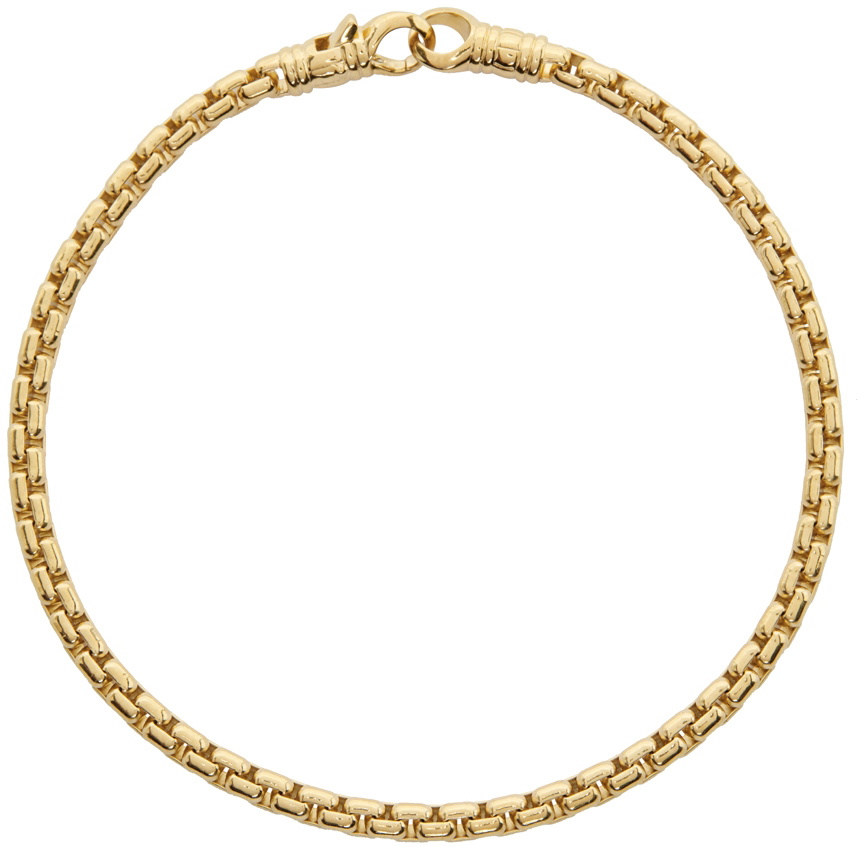 Tom Wood Gold Venetian Single M Bracelet Tom Wood