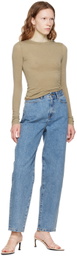 AMOMENTO Blue Oversized Jeans