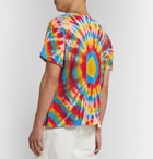 The Elder Statesman - Bullseye Tie-Dyed Cotton and Cashmere-Blend T-Shirt - Multi