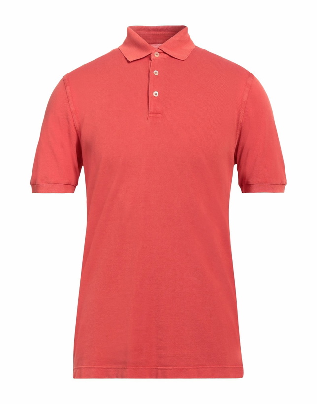 Photo: Fedeli Mens Polo shirt in Tomato red