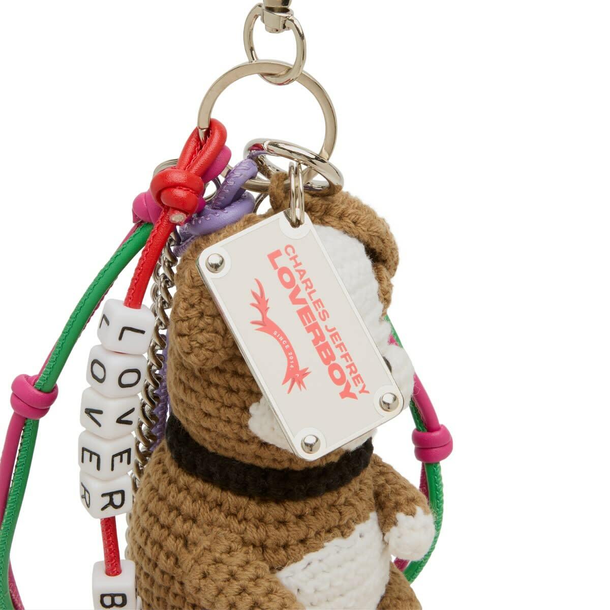 Charles Jeffrey Loverboy Women's Character Crochet Bag Charm in Bulldog 