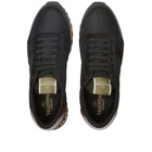 Valentino Men's Rockrunner Sneakers in Black/Rubin