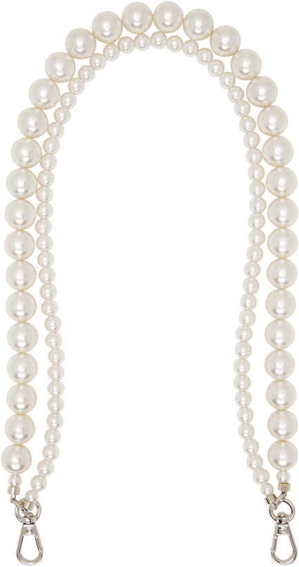 Photo: Simone Rocha White Faux-Pearl Bag Strap