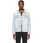 Ksubi Blue and Yellow Denim OH G Jacket