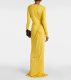 Costarellos Brienne gathered jersey gown
