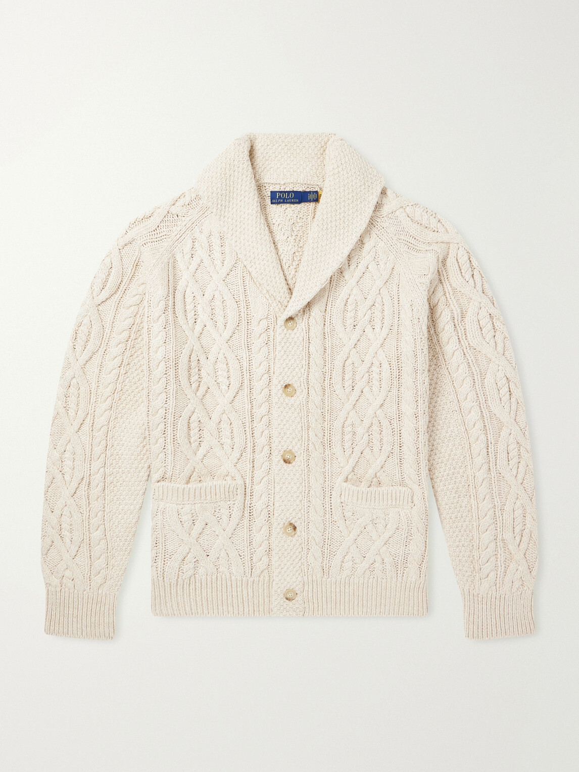 Polo Ralph Lauren - Cable-Knit Cotton Cardigan - Neutrals