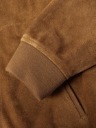 Valentino Garavani - Suede Bomber Jacket - Brown