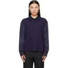 Maison Margiela Purple Bimaterial Shirt