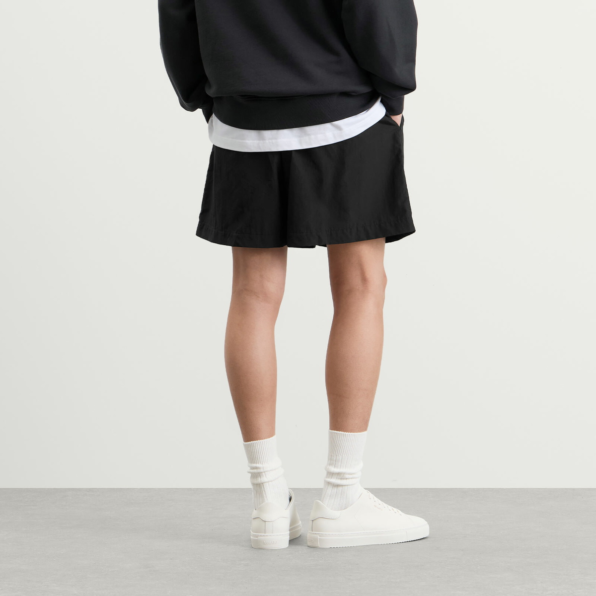 END. Flight Drawstring Short in Black