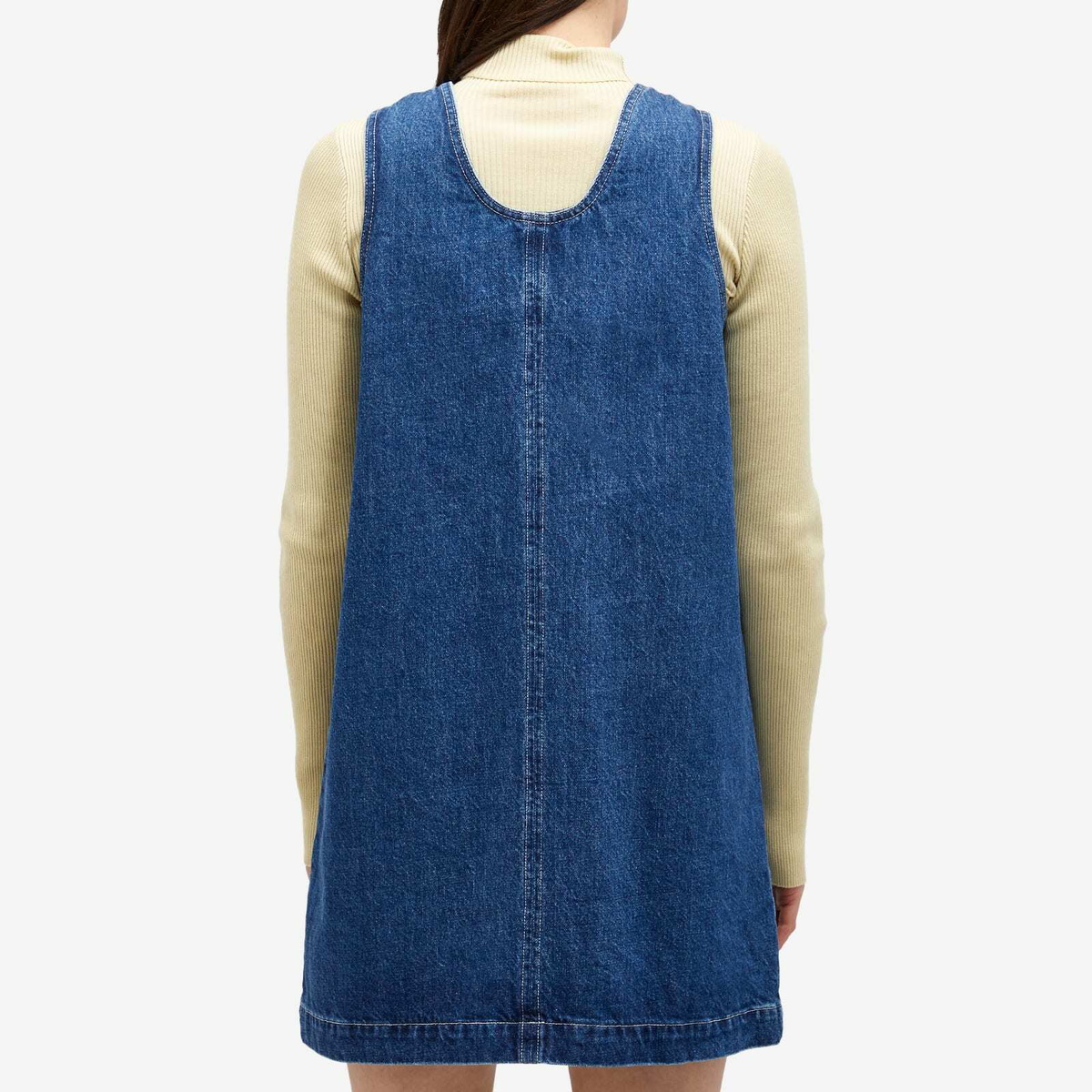 【A. P. C.】Dominic Denim Mini Dress/追跡可能/全国送料無料 A.P.C.: Blue Dominic Denim Minidress | SSENSE 日本