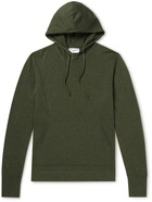 Officine Générale - Elie Cotton and Linen-Blend Hoodie - Green