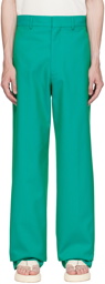 Palm Angels Green Sonny Trousers