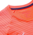 Nike Tennis - NikeCourt Rafa Slam Slim-Fit AeroReact Open-Knit Tennis T-Shirt - Orange