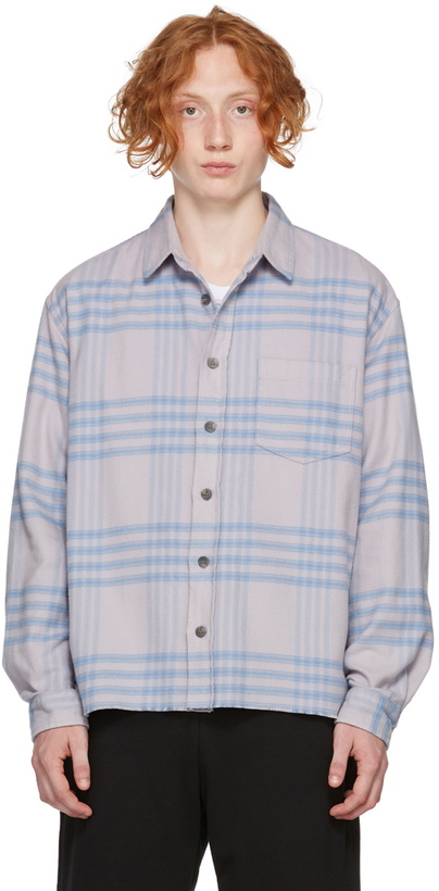 Photo: John Elliott Purple Check Oversized Hemi Shirt