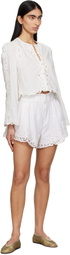 SEA NY White Elke Shorts