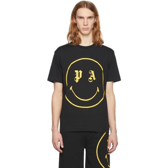 Photo: Palm Angels Black PA Smiling T-Shirt 