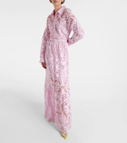 Self-Portrait Cotton lace shirt dress