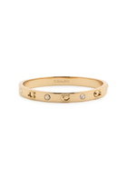 Coach Logo Crystal-embellished Bracelet - Gold - One Size