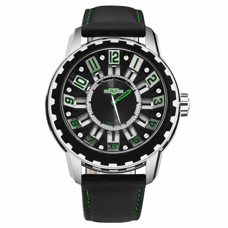 DeWitt Academia Automatic Black Dial Mens Watch AC.SLD.002 RPB