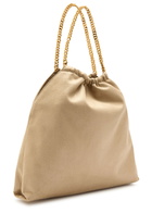Stella Mccartney Falabella Drawstring Faux Suede Tote - Cream - One Size
