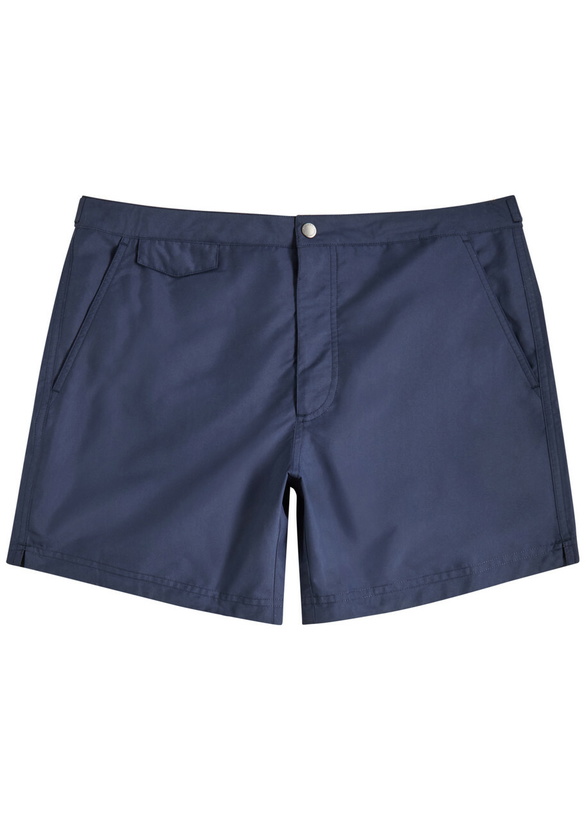 Photo: Sunspel Brushed-shell Swim Shorts Navy