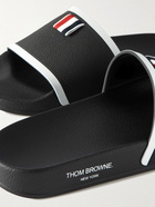 Thom Browne - Logo-Appliquéd Rubber Slides - Black