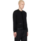 Ernest W. Baker Black Sequin Trim Cardigan
