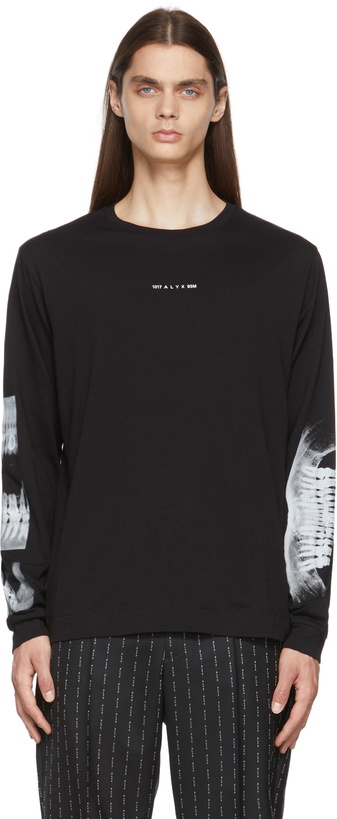 Photo: 1017 ALYX 9SM Black Triple Print Long Sleeve T-Shirt