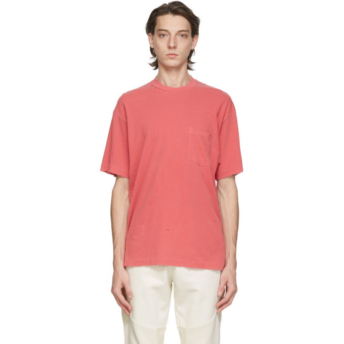 Photo: John Elliott Red Faded Pocket T-Shirt