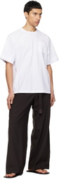 sacai White Cotton Jersey T-shirt