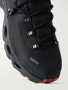 LOEWE - On Cloudsolo Hiker Rubber-Trimmed Twill Sneakers - Black