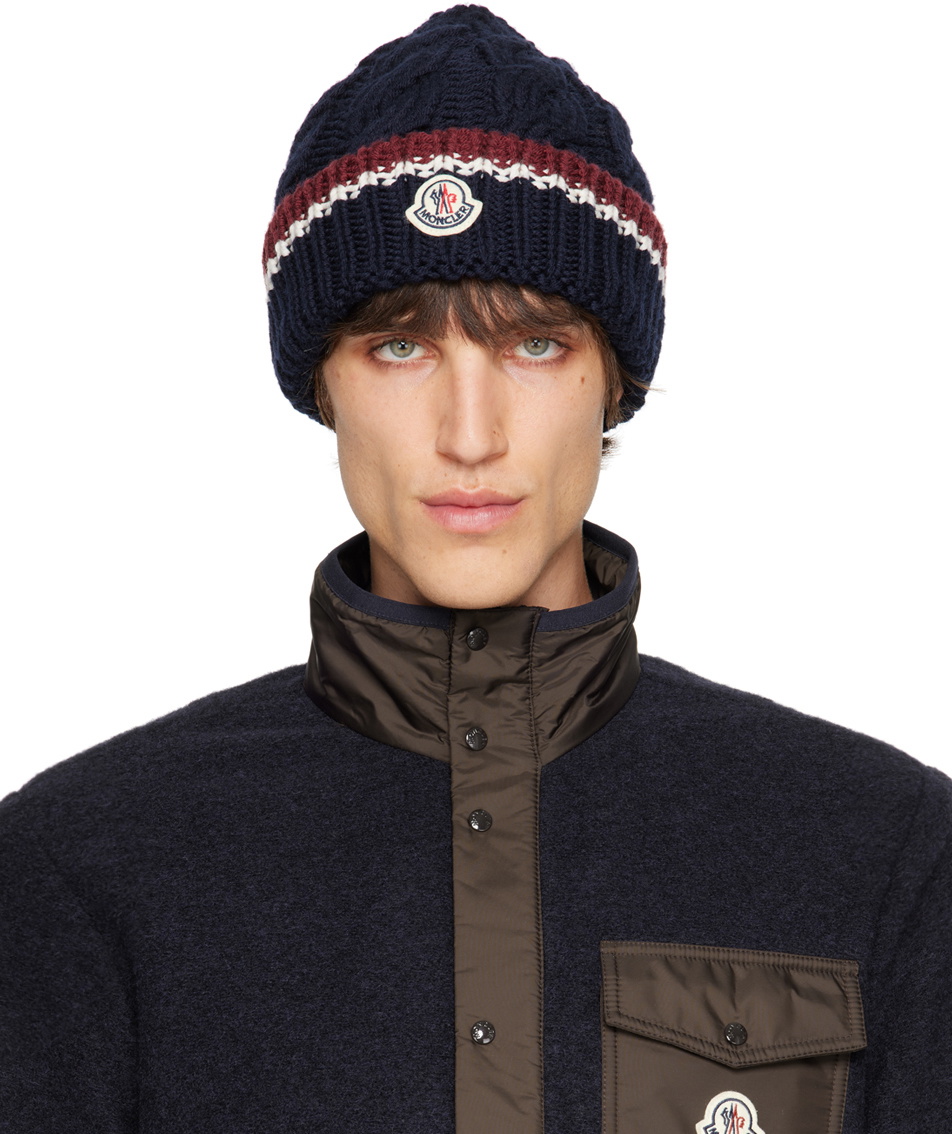 Moncler Navy Archivio Beanie Moncler