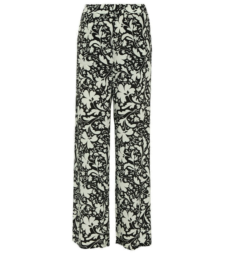 Photo: Stella McCartney Printed wide-leg silk pants