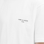 Comme des Garçons Homme Men's Logo T-Shirt in White