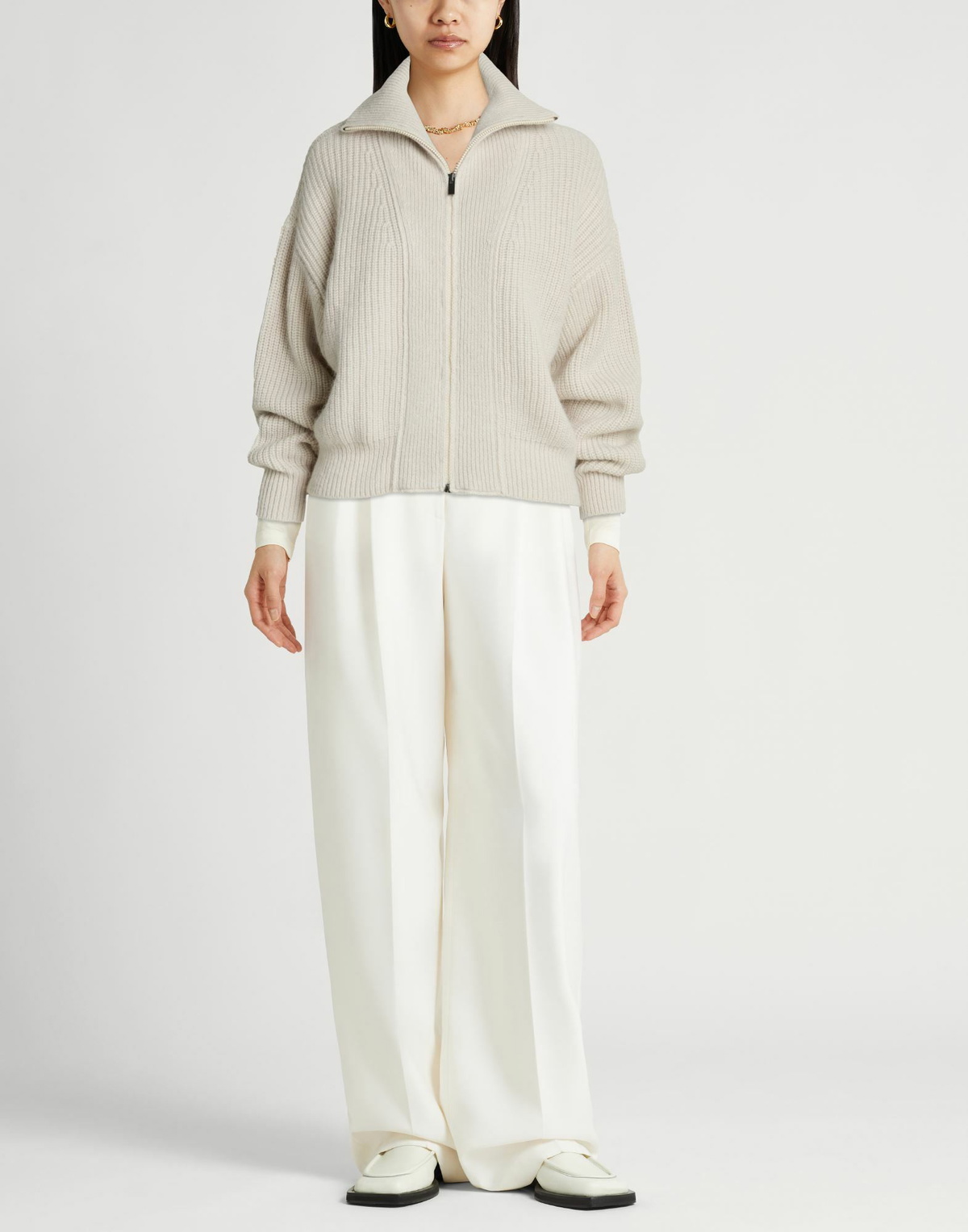 Peserico Womens Cardigan in Ivory