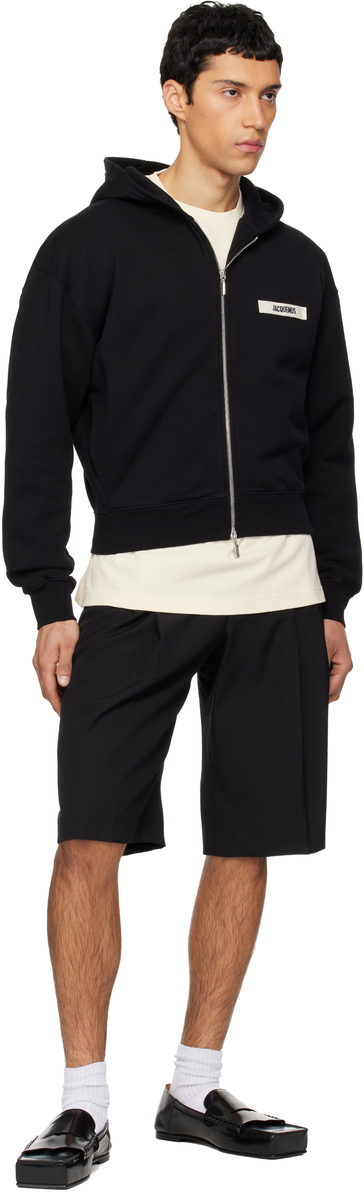 JACQUEMUS Black La Casa 'The Gros Grain zipped' Hoodie Jacquemus