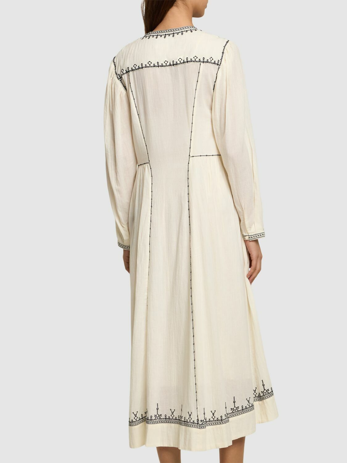 Marant Etoile Gray Cotton Casual Dress