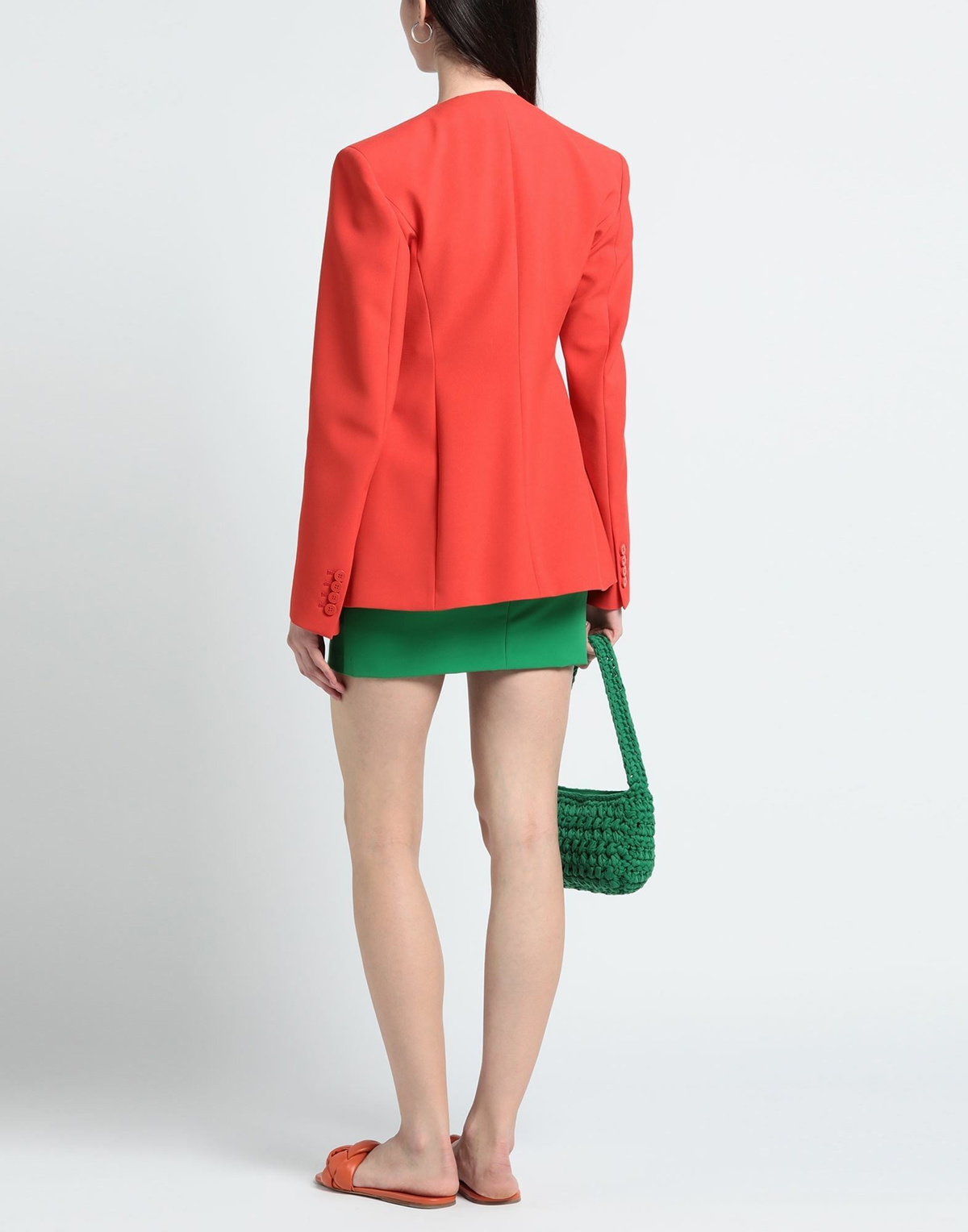 The Attico Womens Blazer in Tomato red