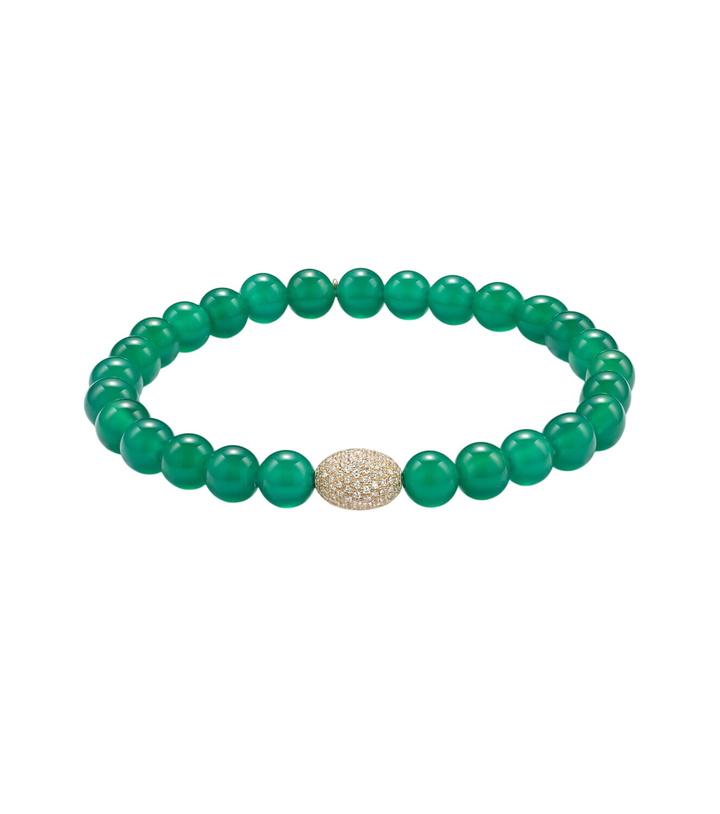 Photo: Sydney Evan 14kt gold bracelet with onyx and diamonds