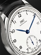 IWC Schaffhausen - Portugieser 8-Day 150 Years Limited Edition Hand-Wound 43mm Stainless Steel and Alligator Watch