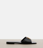 Gucci Double G leather slides