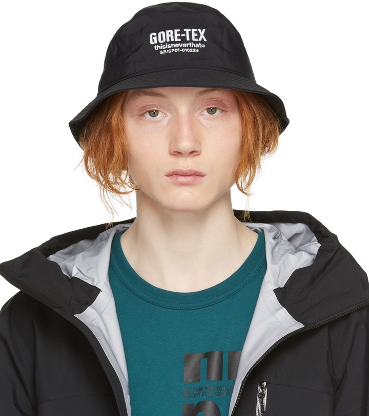 Photo: thisisneverthat Black Gore-Tex 3L Bucket Hat