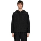 Stone Island Shadow Project Black Striped Nylon Metal Jacket