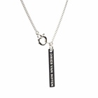 Dries Van Noten Men's Logo Tag Necklace in Silver