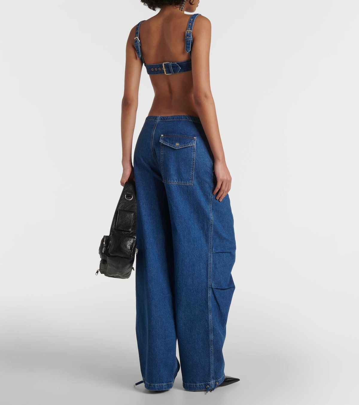 Dion Lee Parachute mid-rise wide-leg jeans