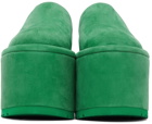 Molly Goddard Green UGG Edition Suede Platform Loafers