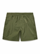 NN07 - Warren 1442 Straight-Leg Mid-Length Recycled Swim Shorts - Green